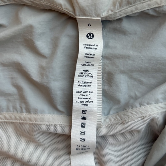 Lululemon stone grey wind breaker - Picture 3 of 5